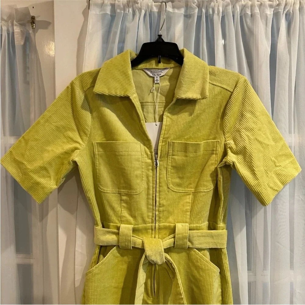 & Other Stories Yellow Corduroy Belted Jumpsuit - Picture 4 of 10
